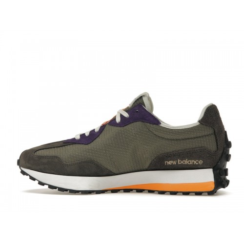 Кроссы New Balance 327 Brown True Camo Black Plum - мужская сетка размеров
