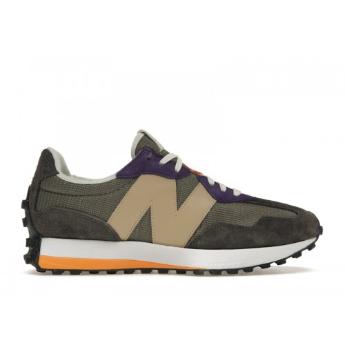 Кроссы New Balance 327 Brown True Camo Black Plum - мужская сетка размеров