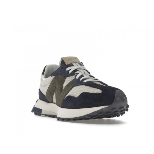 Кроссы New Balance 327 Navy Bone Olive - мужская сетка размеров