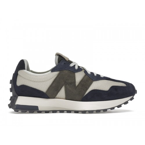 Кроссы New Balance 327 Navy Bone Olive - мужская сетка размеров