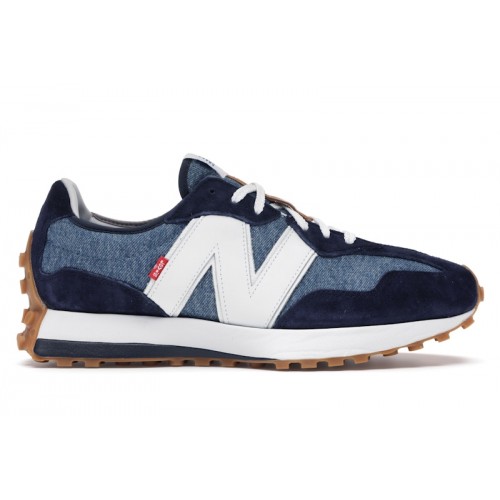 Кроссы New Balance 327 Levis Navy - мужская сетка размеров