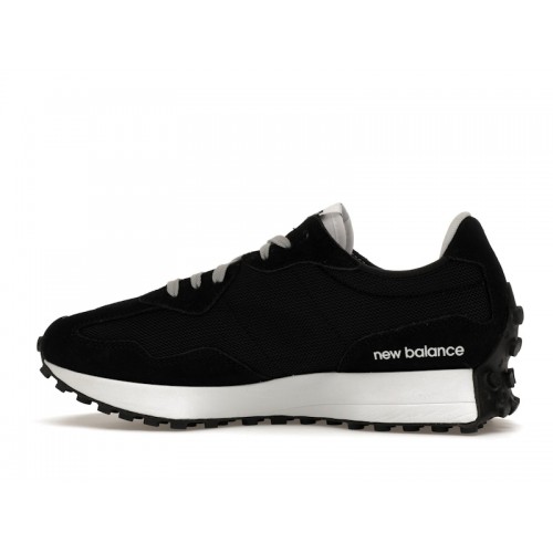 Кроссы New Balance 327 Black Silver - мужская сетка размеров