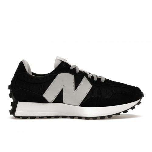 Кроссы New Balance 327 Black Silver - мужская сетка размеров