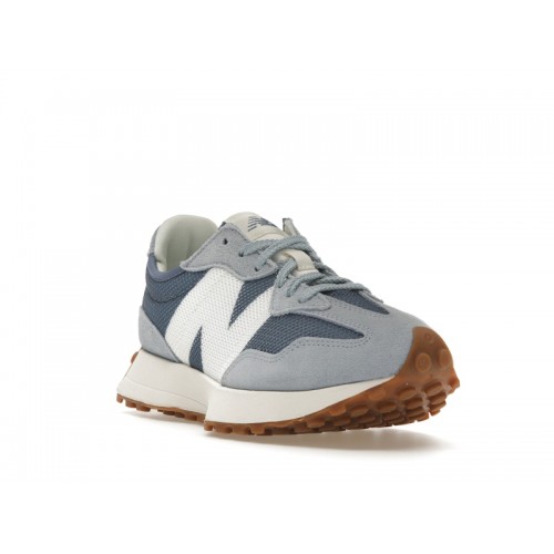 Кроссы New Balance 327 Mercury Blue - мужская сетка размеров