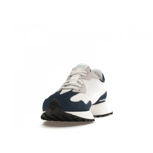 Кроссы New Balance 327 White Navy Blue - мужская сетка размеров