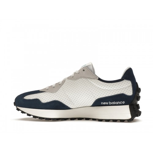 Кроссы New Balance 327 White Navy Blue - мужская сетка размеров