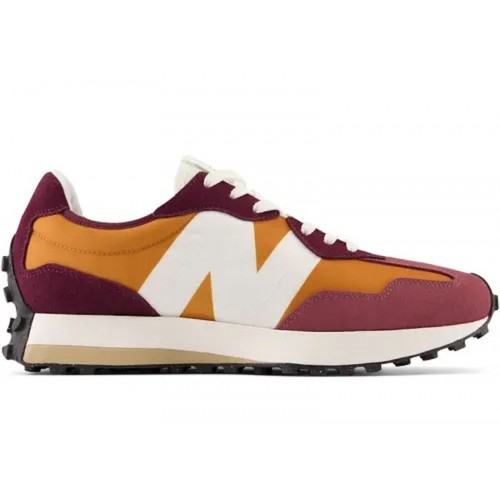 Кроссы New Balance 327 Burgundy Orange - мужская сетка размеров