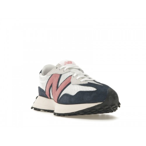 Кроссы New Balance 327 White Natural Pink - мужская сетка размеров