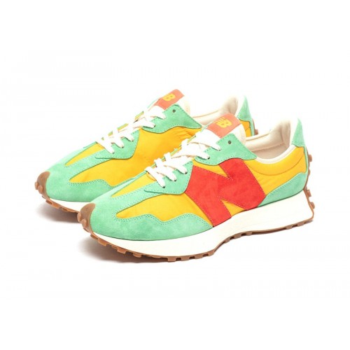 Кроссы New Balance 327 size? Red Yellow Green - мужская сетка размеров