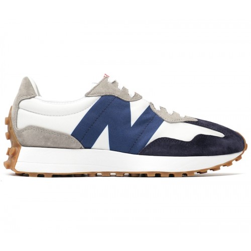Кроссы New Balance 327 Navy White Gum - мужская сетка размеров