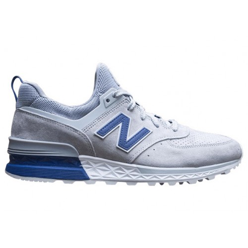 Кроссы New Balance 574 Sport Dark Grey Sport Blue - мужская сетка размеров