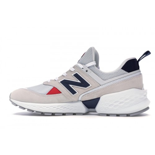 Кроссы New Balance 574 Sport Grey Nimbus Cloud - мужская сетка размеров