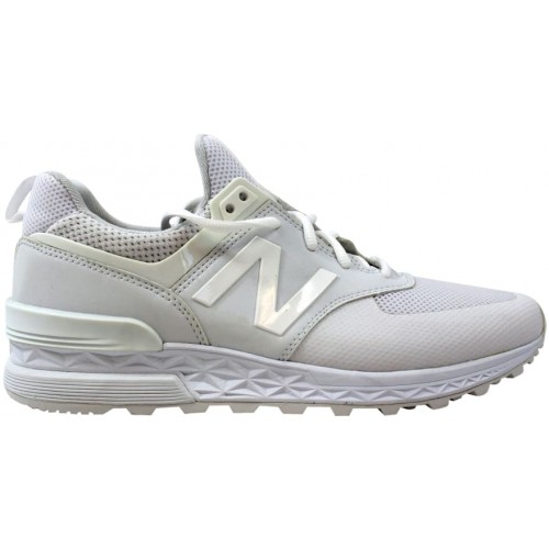 Кроссы New Balance 574 Sport White - мужская сетка размеров