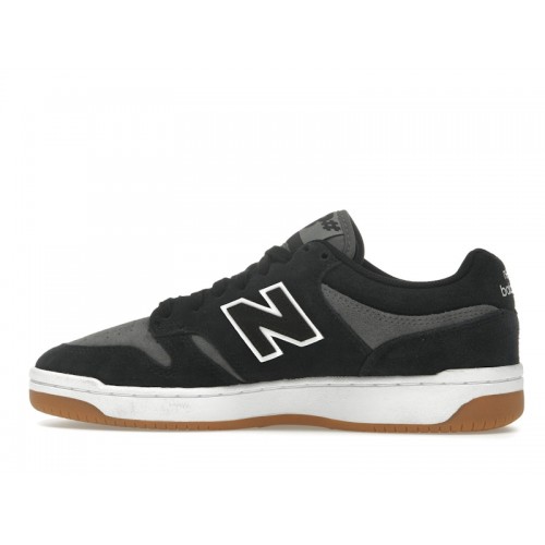 Кроссы New Balance Numeric 480 Black Grey - мужская сетка размеров