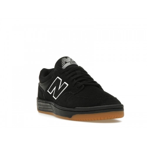 Кроссы New Balance Numeric 480 Black White - мужская сетка размеров