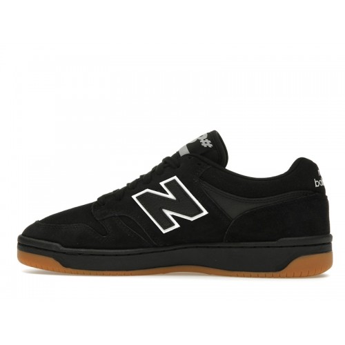 Кроссы New Balance Numeric 480 Black White - мужская сетка размеров