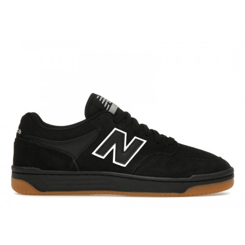 Кроссы New Balance Numeric 480 Black White - мужская сетка размеров