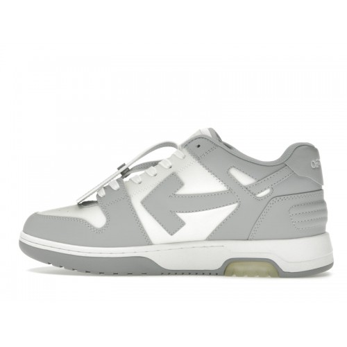OFF-WHITE Out Of Office OOO Low Tops Grey White (2022) - мужская сетка размеров