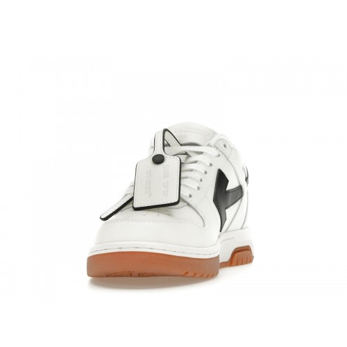 OFF-WHITE Out Of Office OOO Low Tops White Black Gum - мужская сетка размеров