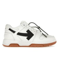 OFF-WHITE Out Of Office OOO Low Tops White Black Gum