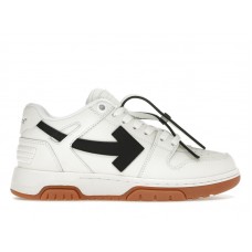 OFF-WHITE Out Of Office OOO Low Tops White Black Gum