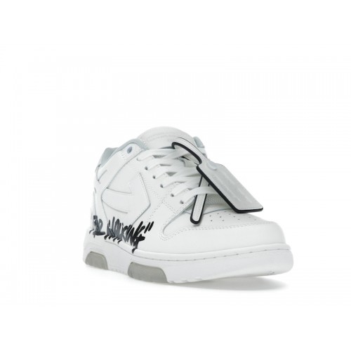 OFF-WHITE Out Of Office OOO Low Tops For Walking White - мужская сетка размеров