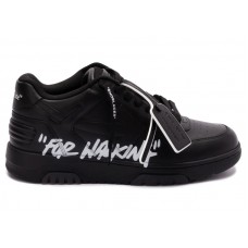OFF-WHITE Out Of Office OOO Low Tops For Walking Black White