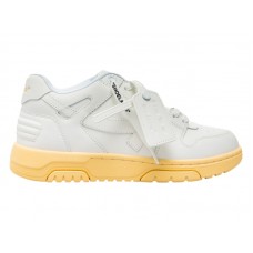 OFF-WHITE Out Of Office OOO Low Tops White Yellow