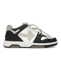 OFF-WHITE Out Of Office OOO Low Tops Black Beige