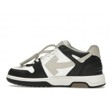 OFF-WHITE Out Of Office OOO Low Tops Black Beige
