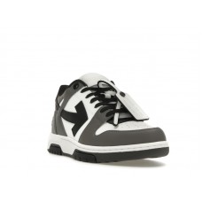 OFF-WHITE Out Of Office OOO Low Tops Dark Gray Black