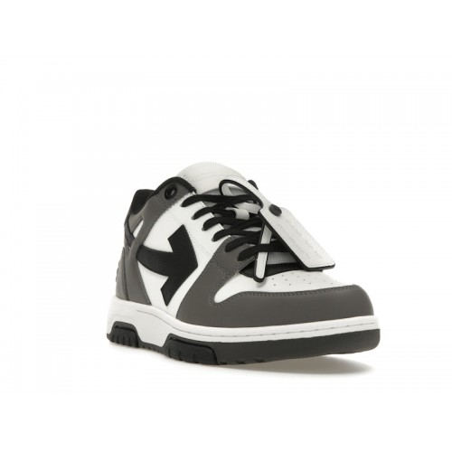 OFF-WHITE Out Of Office OOO Low Tops Dark Gray Black - мужская сетка размеров