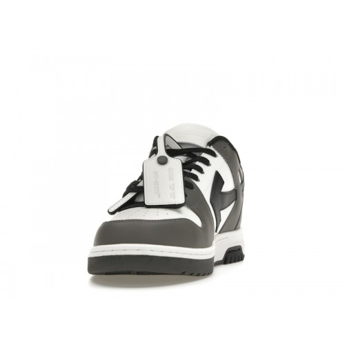 OFF-WHITE Out Of Office OOO Low Tops Dark Gray Black - мужская сетка размеров