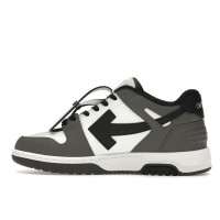 OFF-WHITE Out Of Office OOO Low Tops Dark Gray Black