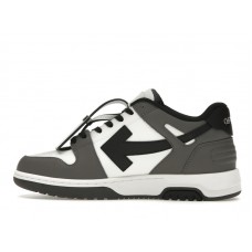 OFF-WHITE Out Of Office OOO Low Tops Dark Gray Black