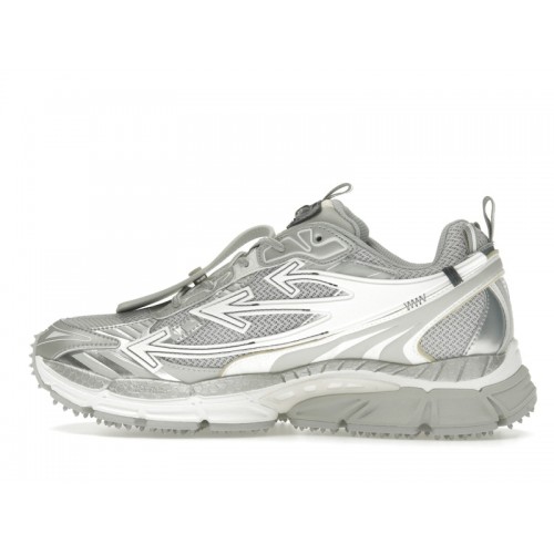 OFF-WHITE Be Right Back Gray Silver - мужская сетка размеров
