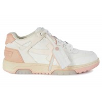 Женские OFF-WHITE Out Of Office OOO Low Tops White Pink Beige (W)