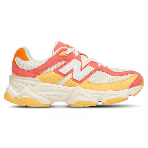 Кроссы New Balance 9060 Fluorescent (PS) - детская сетка размеров