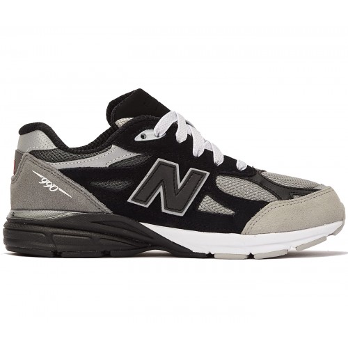 Кроссы New Balance 990v3 MiUSA DTLR GR3YSCALE (PS) - детская сетка размеров