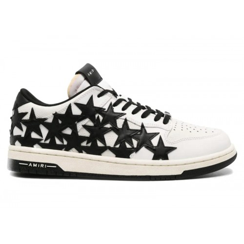 AMIRI Stars Low Top White Black - мужская сетка размеров