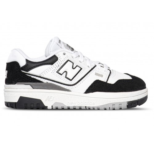 Кроссы New Balance 550 White Black Rain Cloud (PS) - детская сетка размеров