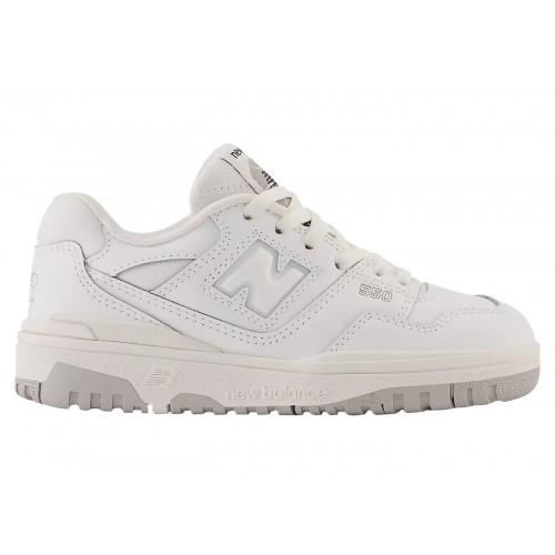 Кроссы New Balance 550 White Grey (PS) - детская сетка размеров