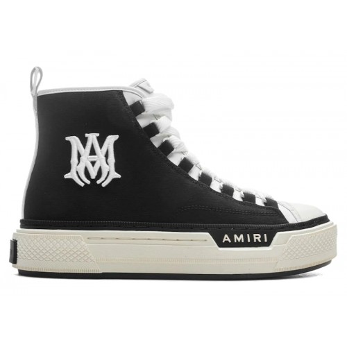 AMIRI M.A. Logo Court High Black White - мужская сетка размеров