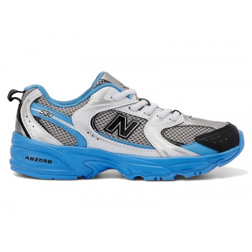 Кроссы New Balance 530 DTLR Silver Azure (PS) - детская сетка размеров