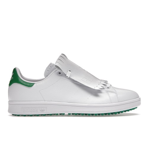 Кроссы adidas Stan Smith Golf Spikeless White Green - мужская сетка размеров