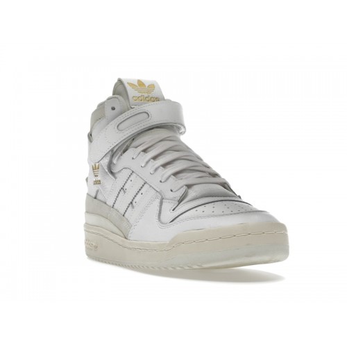 Кроссы adidas Forum 84 Hi White Gold Foil - мужская сетка размеров