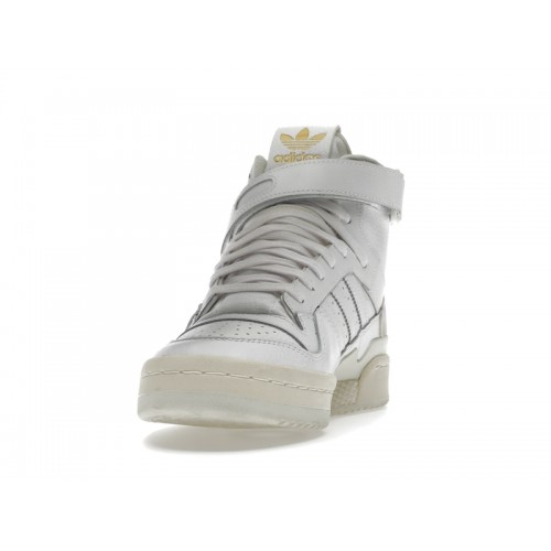 Кроссы adidas Forum 84 Hi White Gold Foil - мужская сетка размеров