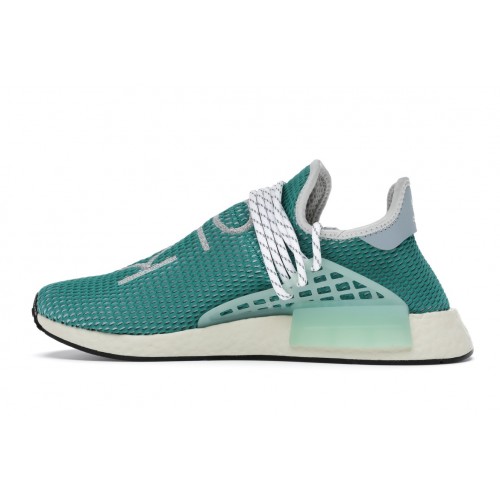 Кроссы adidas NMD Hu Pharrell Dash Green - мужская сетка размеров