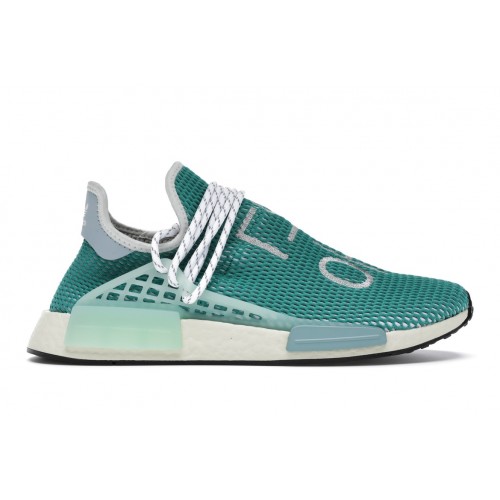 Кроссы adidas NMD Hu Pharrell Dash Green - мужская сетка размеров