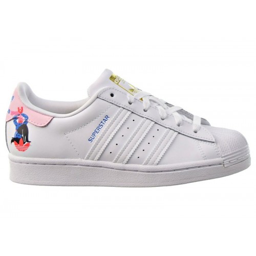 adidas Superstar Egle Zvirblyte White Pink (W) - женская сетка размеров